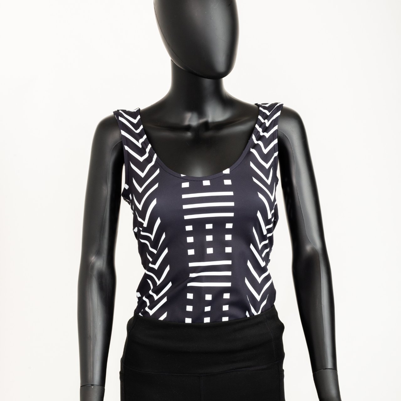 Africana Strong Top Tanks Black and White 1280x1280px Africana Strong Top Tanks Black and White