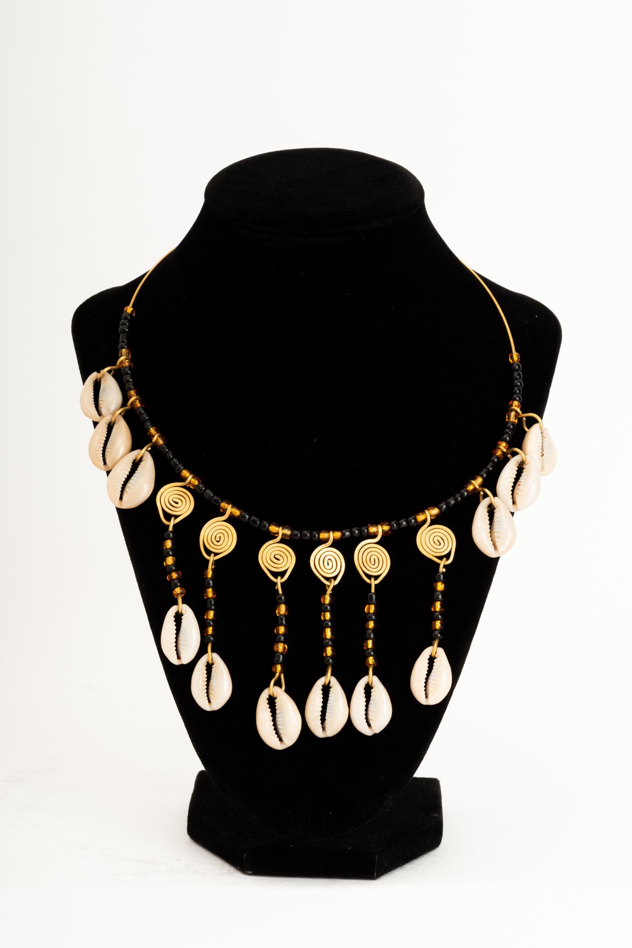 Brass Shell Beaded Choker 1280x1920px Brass Shell Beaded Choker