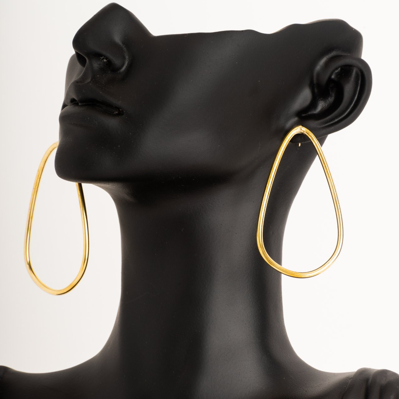 GEO_ Brass Geometric shape earrings, Circles