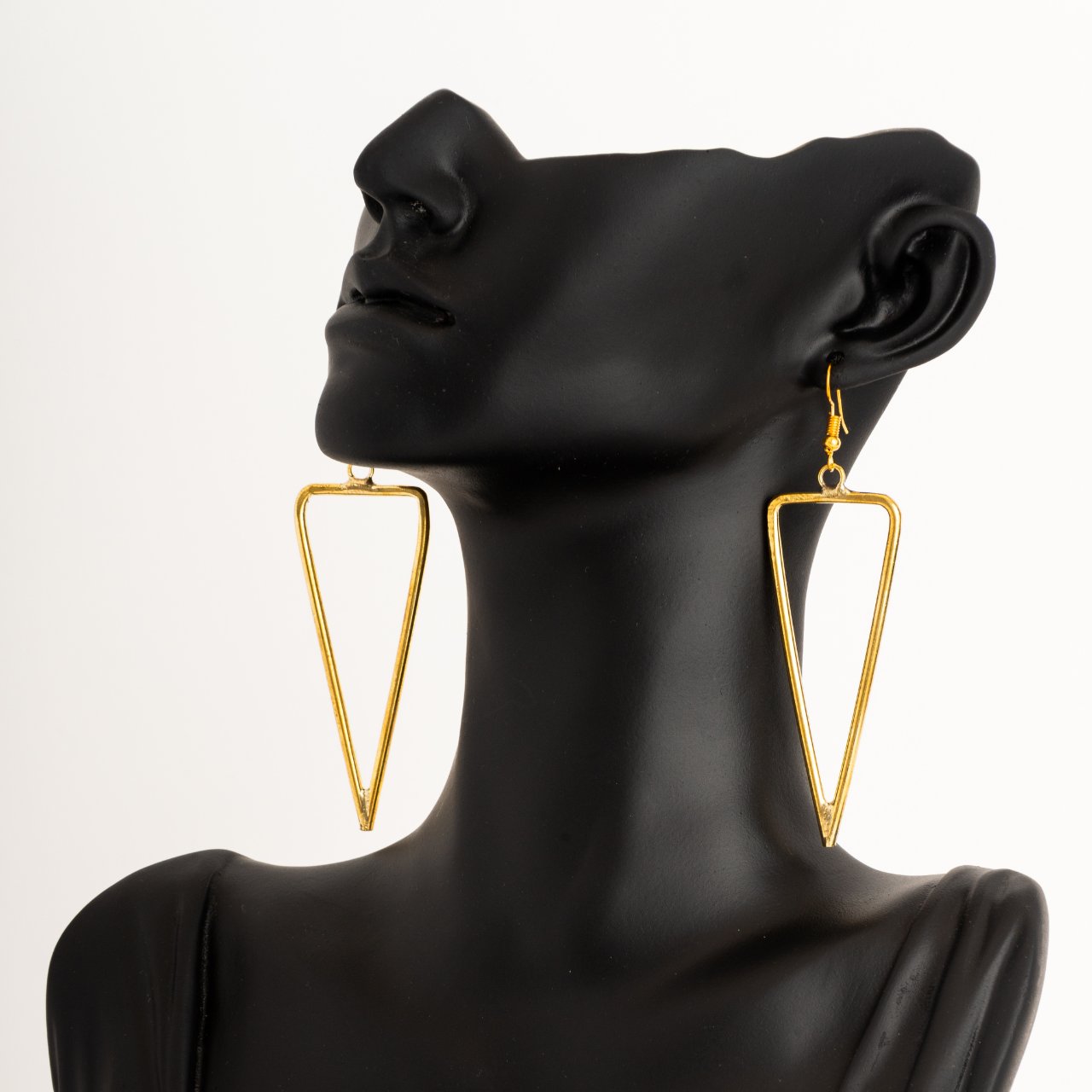 GEO_ Brass Geometric shape earrings, Circles