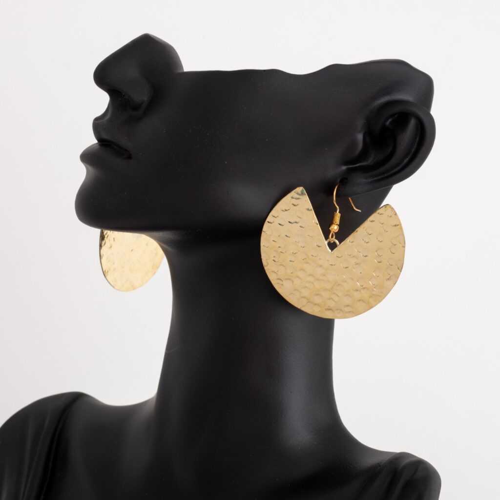 Yellow - Brass Metal Handcrafted Earrings 43