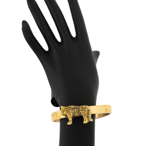 Leopard Design Brass Bracelets