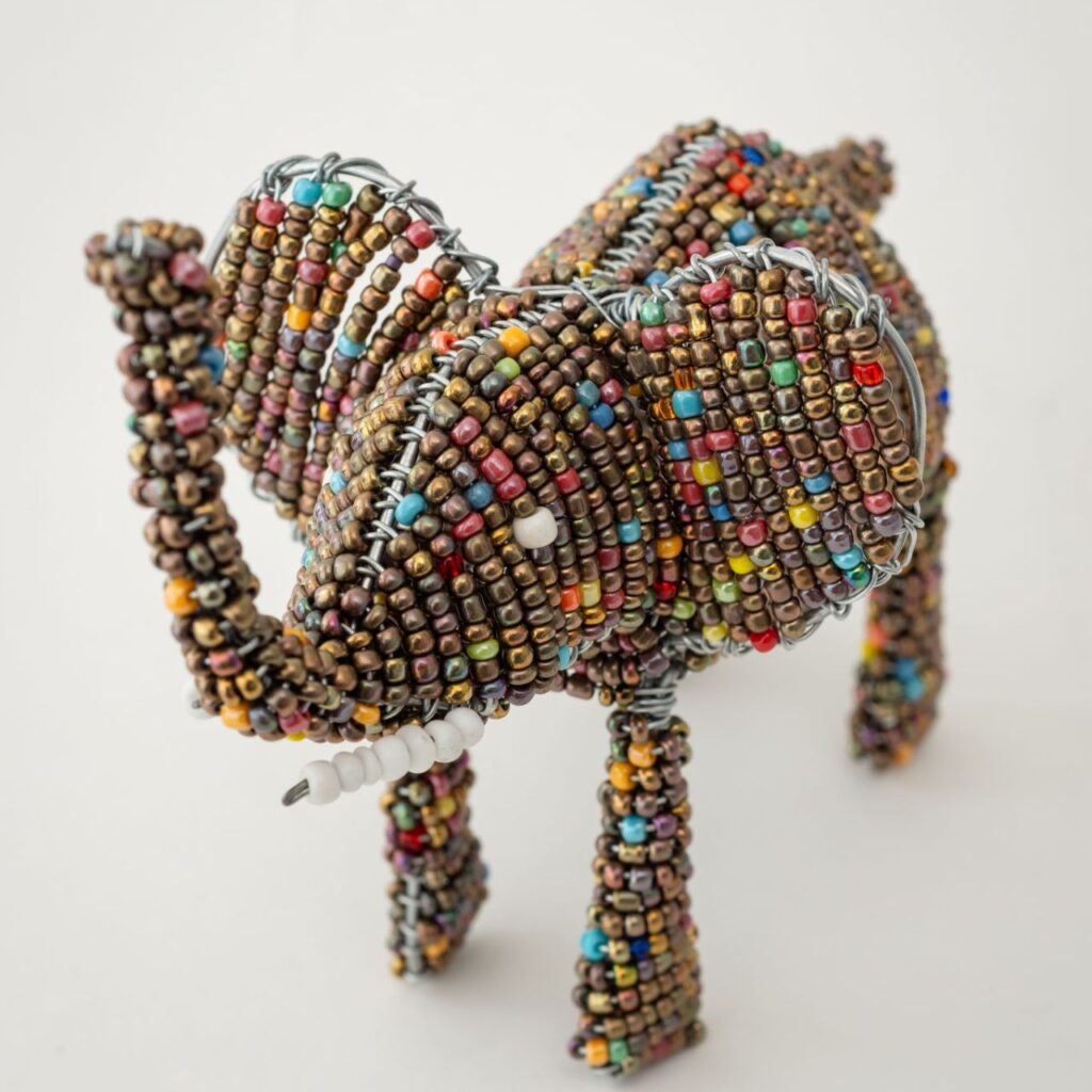 Beaded Elephant 1280 x 1280