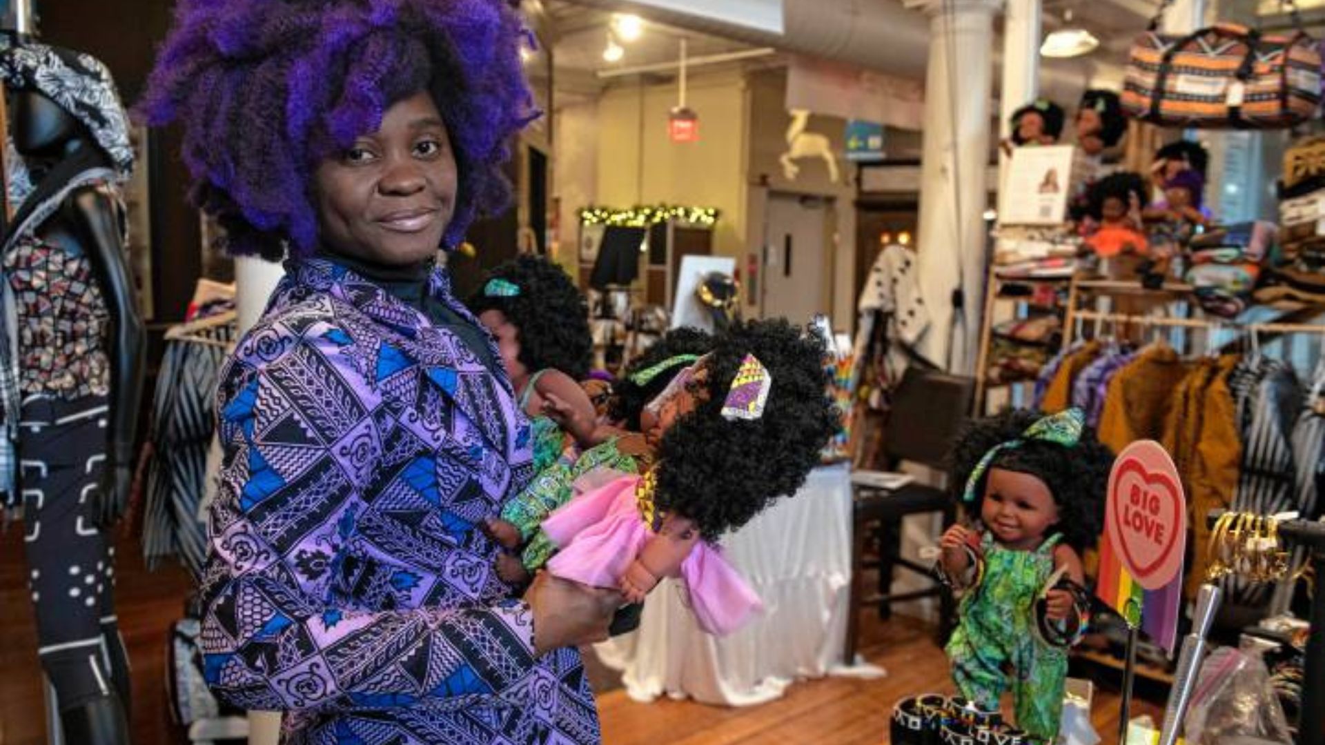 Aimee at new store in Thornes