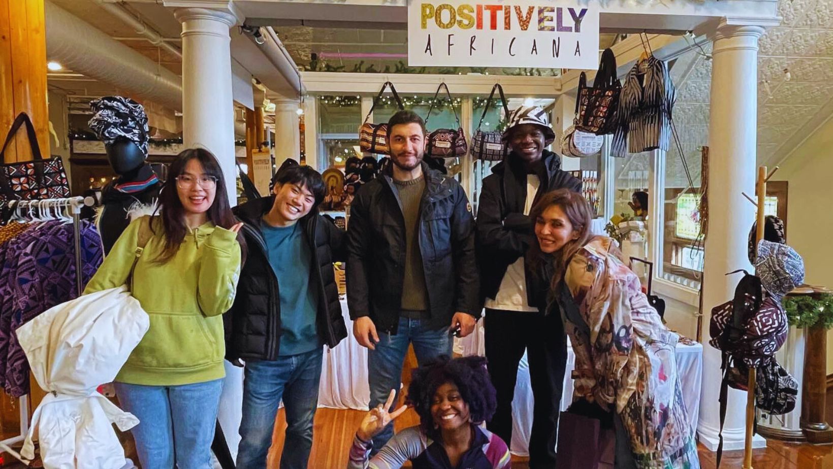 Aimee at Thornes with clients