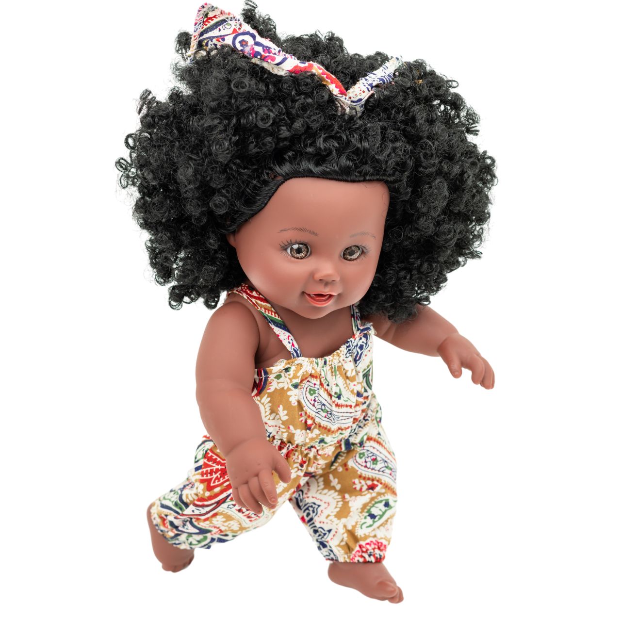 The Aimee Doll in Brown Jumpsuit running The Aimee Doll in Brown Jumpsuit running