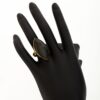 African Brass and Horn Ring Black