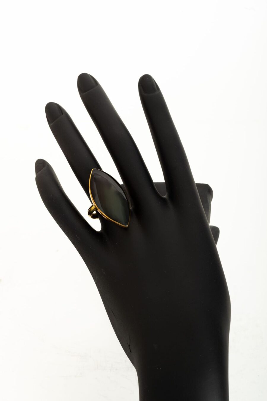 African Brass and Horn Ring Black