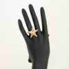 Brass Starfish Ring - Adjustable