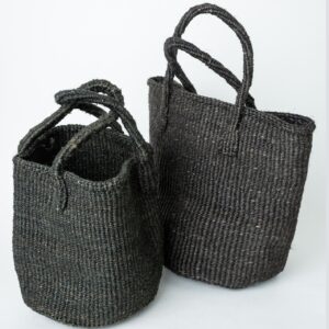 Black Sisal Basket Bag 2