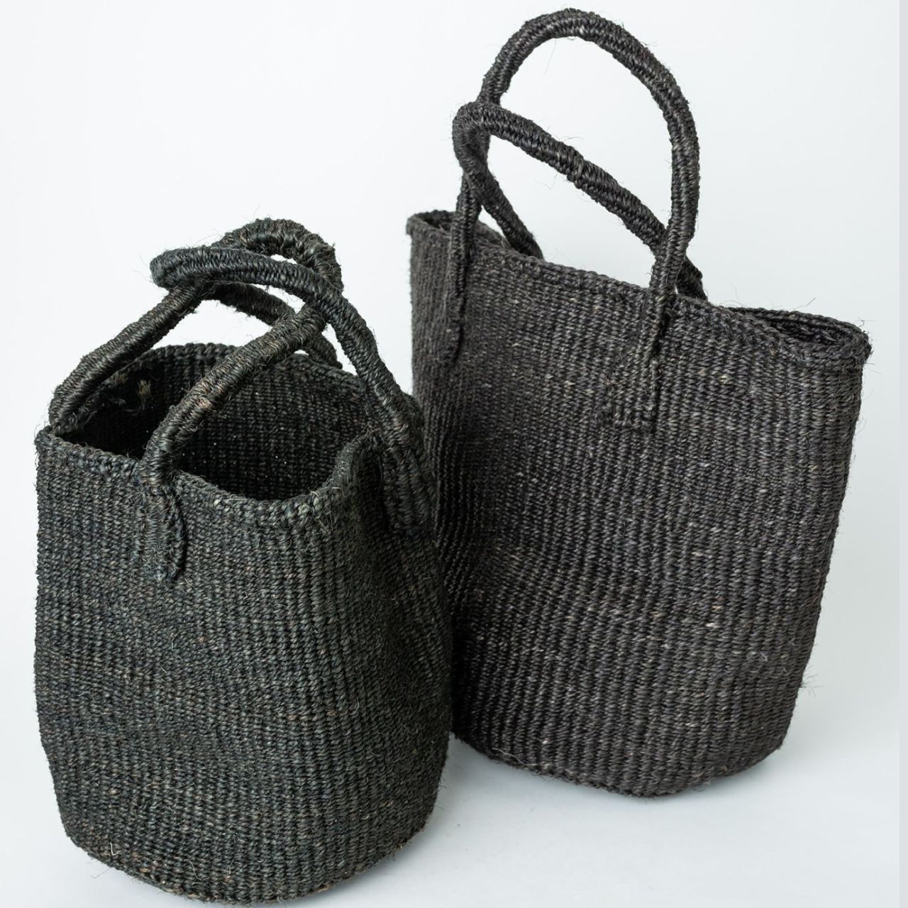 Black Sisal Basket Bag 2 Black Sisal Basket Bag 2