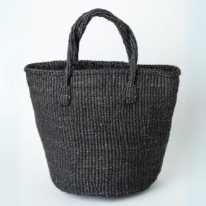 Black Sisal Basket Bag