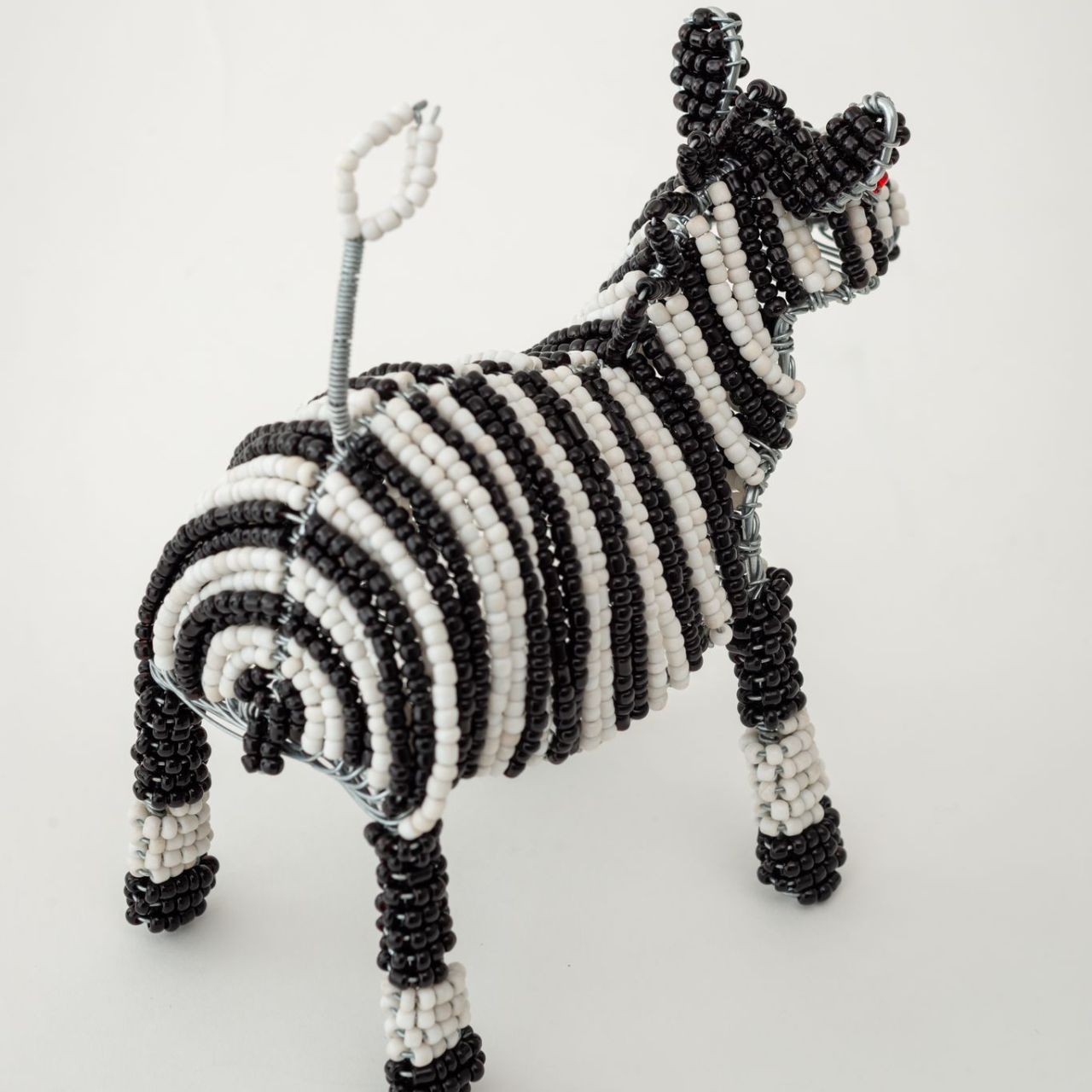 Beaded Animal Zebra back