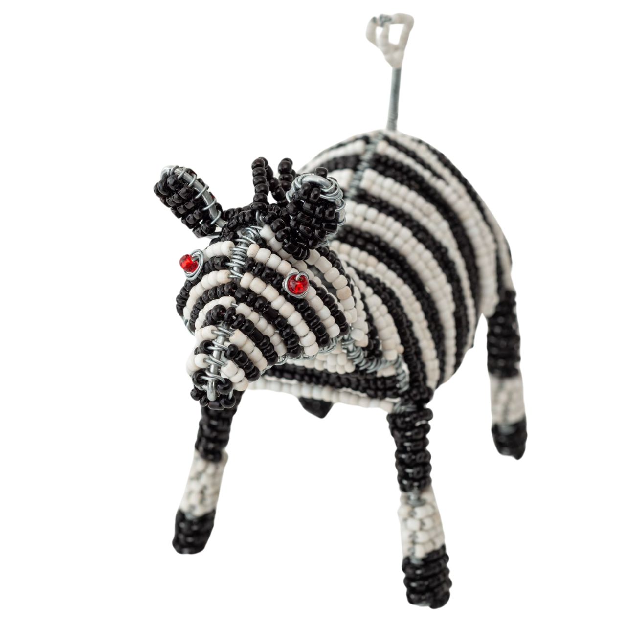 Beaded Animal Zebra front