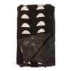 Black and white mudcloth - half moon Black and white mudcloth - half moon