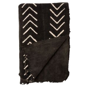 Black and white mudcloth - up arrow