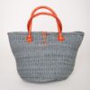 Gray Sisal Bag- back Gray Sisal Bag- back