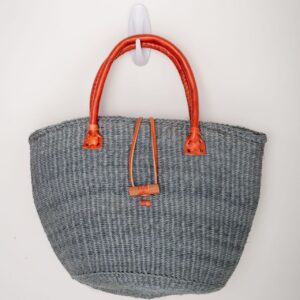 Gray Sisal Bag- hung