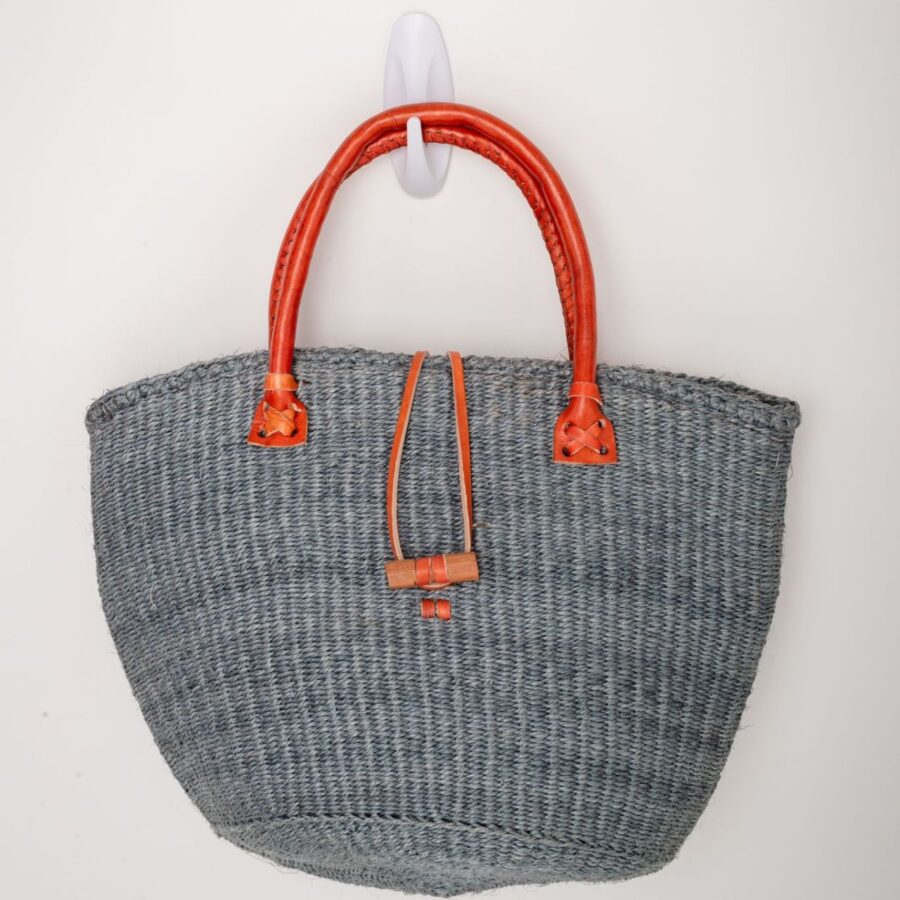 Gray Sisal Bag- hung