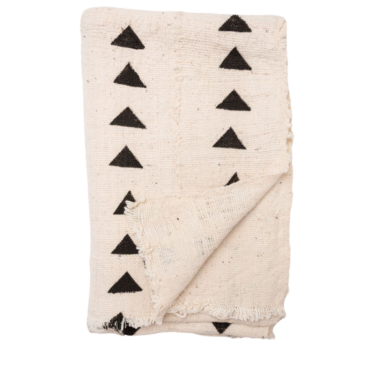 White and black Mudcloth