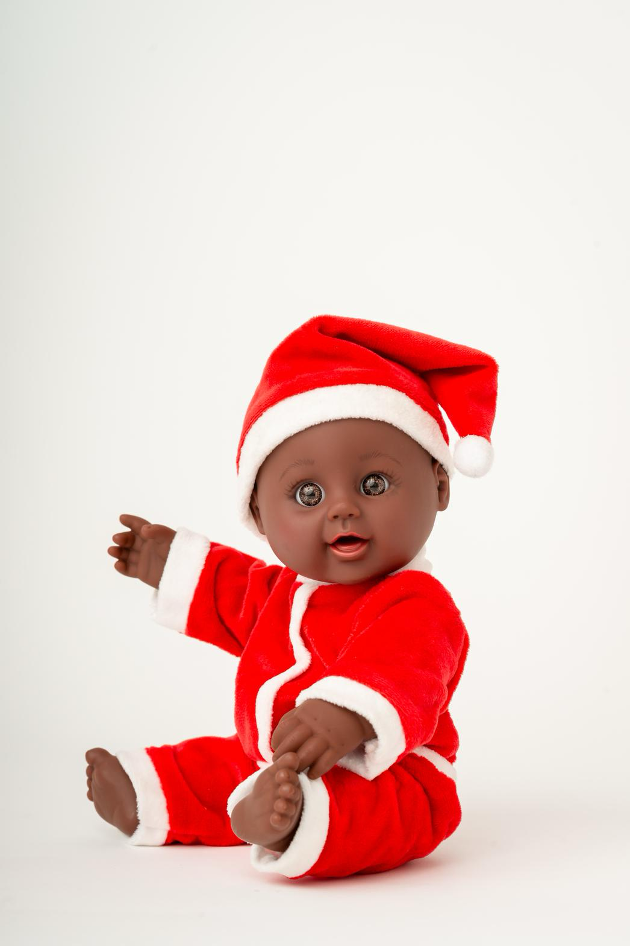 Aimee Doll Baby Santa in Red Suit with Hat
