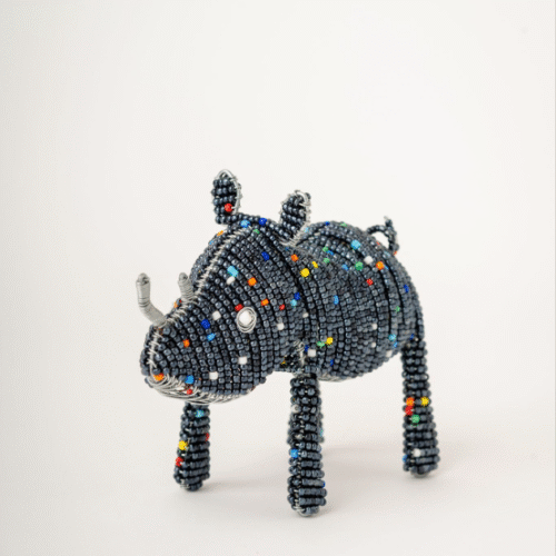 Beaded Blue-Gray Boar