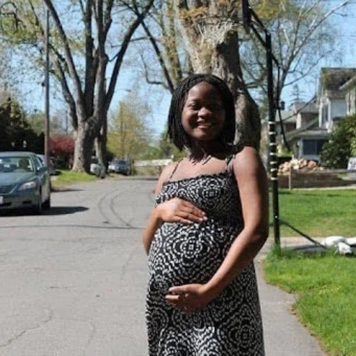 Aimee during pregnancy