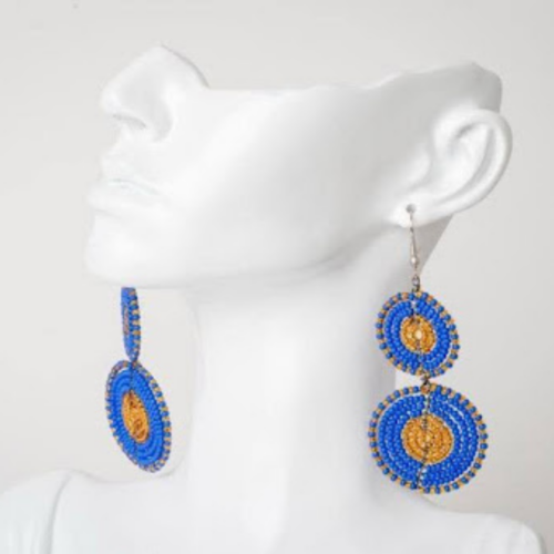 African beaded earrings