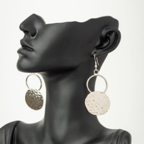 silver dangly earrings