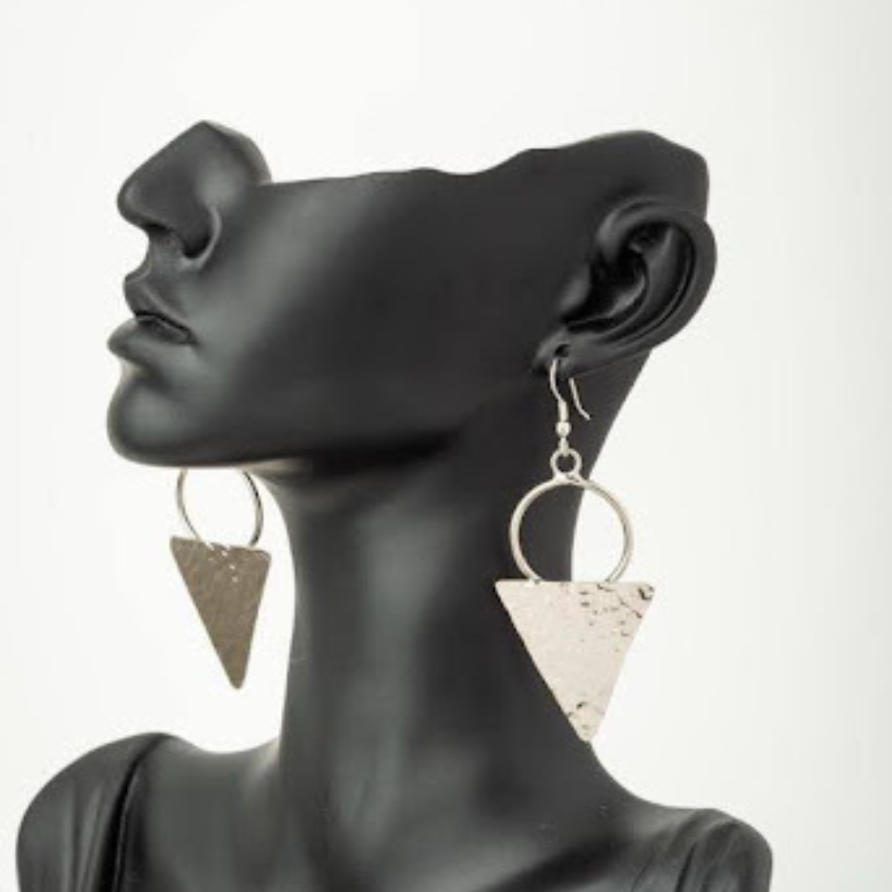 Triangle dangly earrings