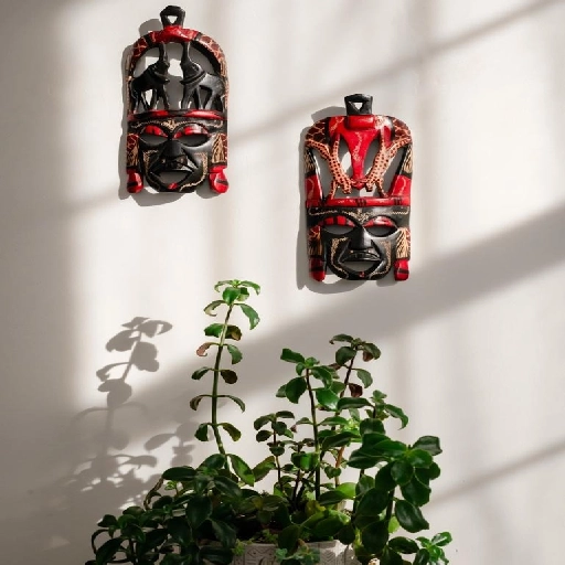 Mother's Day gift: African masks lifestyle—wall art and home decor with presence