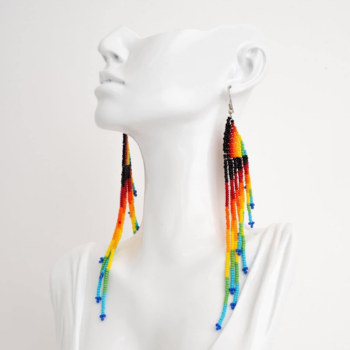 Maasai Rainbow Drop Earrings