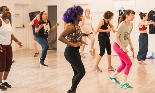 Group exercise class led by Positively Africana By Aimee